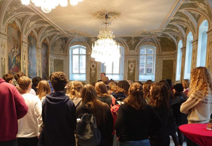 Erasmus-Gruppe der Thomas-Mann-Schule zu Gast im Lübecker Rathaus