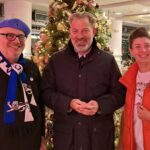 Spyridion Aslanidis (Vorsitzender LP), Stadtpräsident Henning Schumann und Maria Reznikova (stv. Vorsitzende LP)